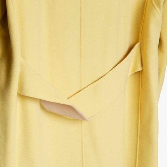 Max Mara Weekend Reversible Beige & Yellow Wool-Blend Coat - Picture 14 of 16